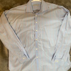 Michael Kors 16 1/2 34 35 men’s dress long sleeve collared shirt